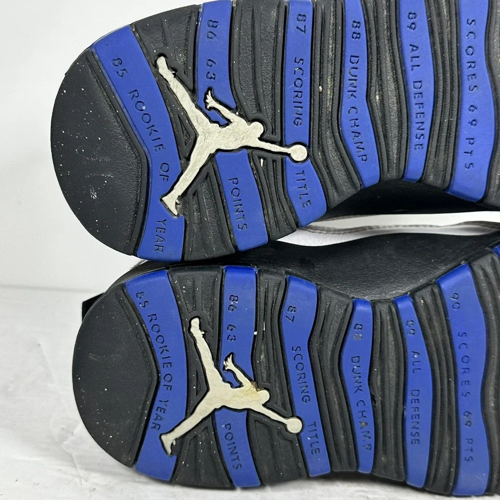 Nike Air Jordan Retro X 10 White & Blue‎ Shoes 310805-108 Sz 9.5 no Box